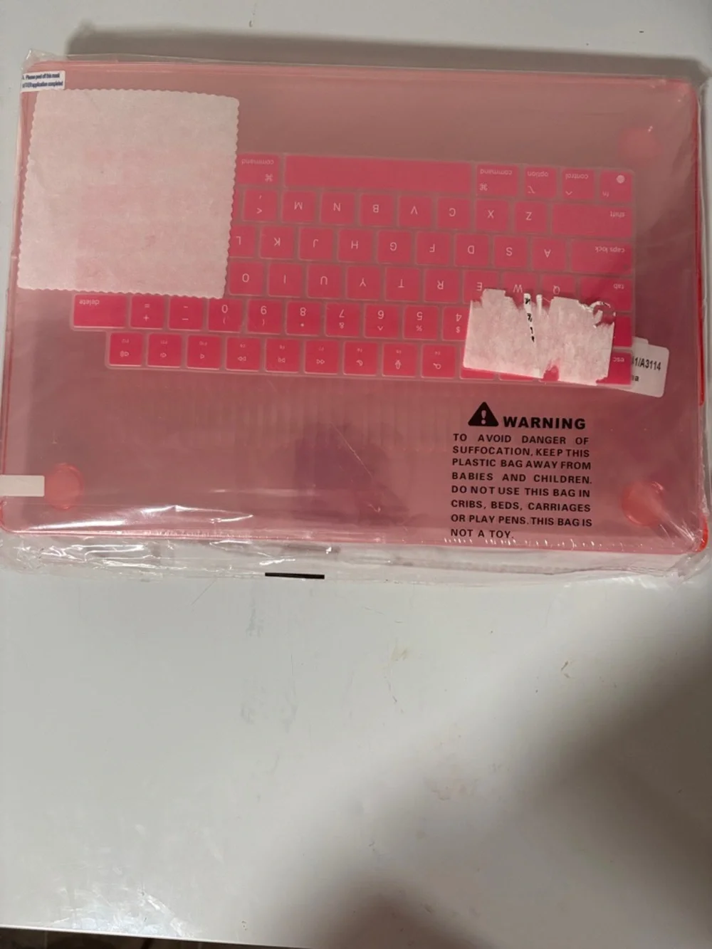 Pink Laptop Protective Case with Keyboard Cover